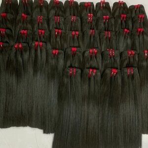 26” Premium Vietnamese bone straight wefted human hair bundles